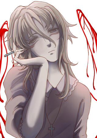 Art Fight attack, not my character!